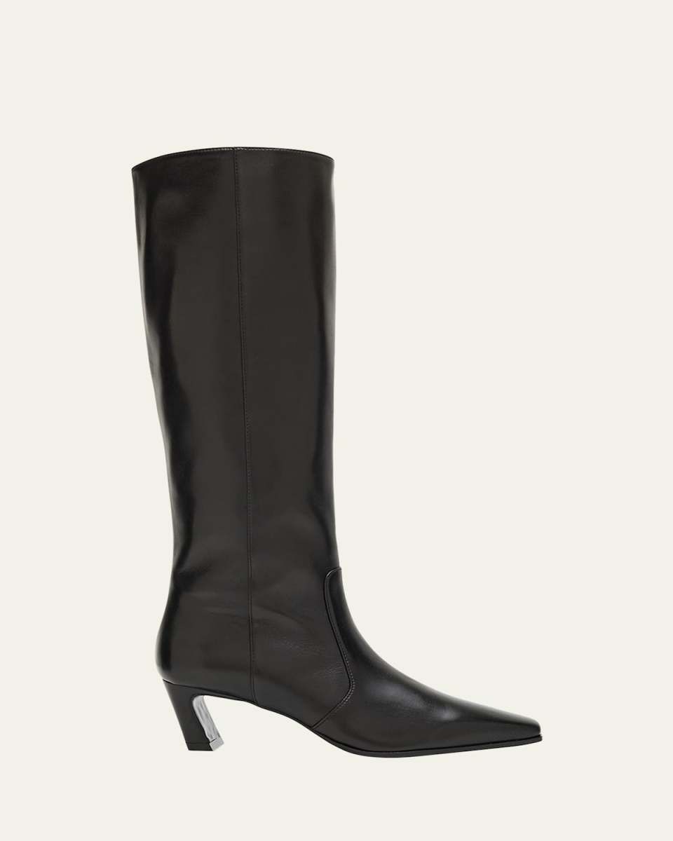 Stassi Leather Knee-High Boots